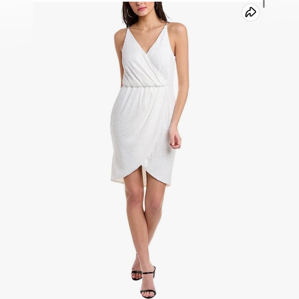 Trina Turk Allure Sequin White Dress